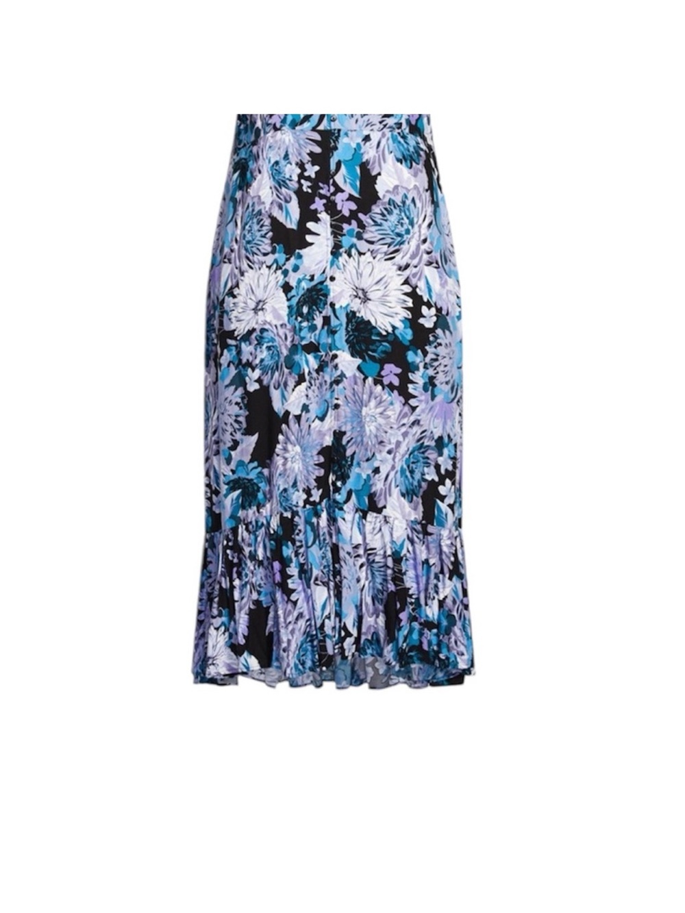 Avenue Black and Blue Floral Maxi Dress - Picture 3 of 5